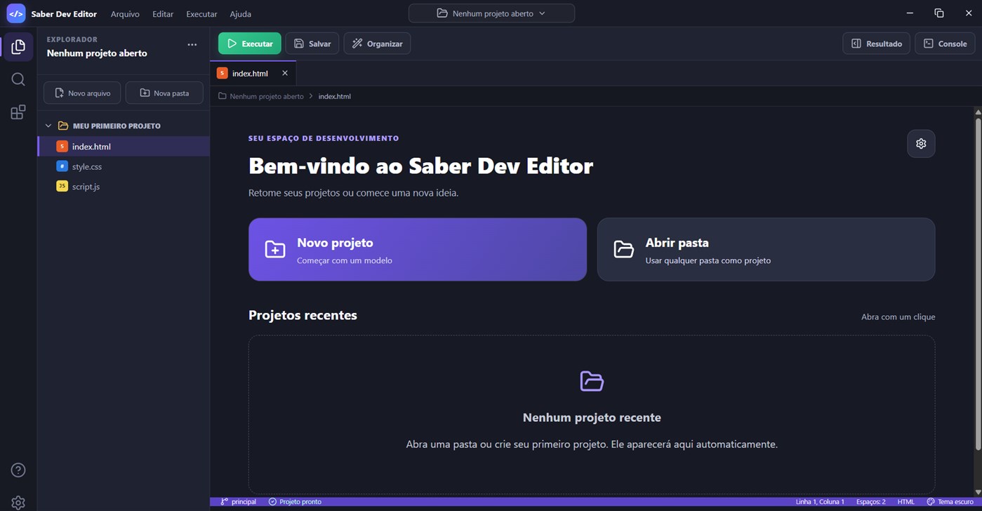 #1. Saber Dev Editor (Windows) โดย: Plataformas Tech