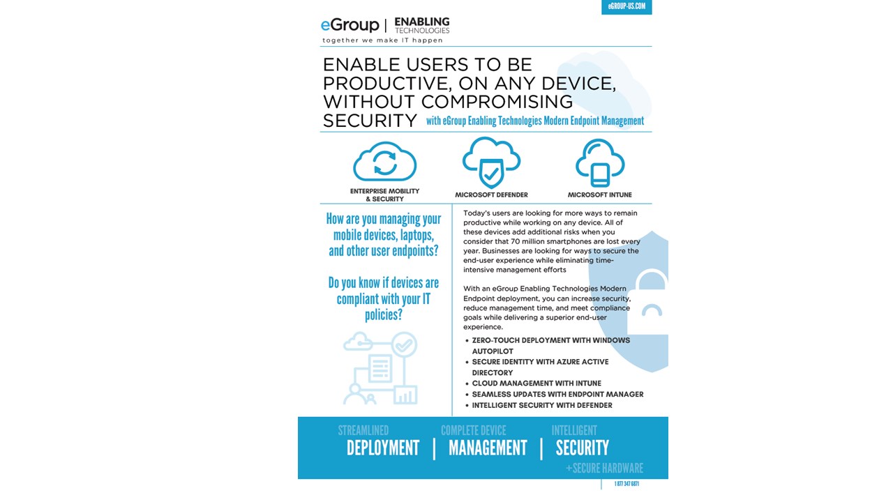 Snapshot 1 of Microsoft Endpoint Management: 5-Day Proof of Concept