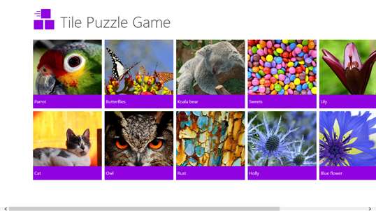 Tile Puzzle Game screenshot 1