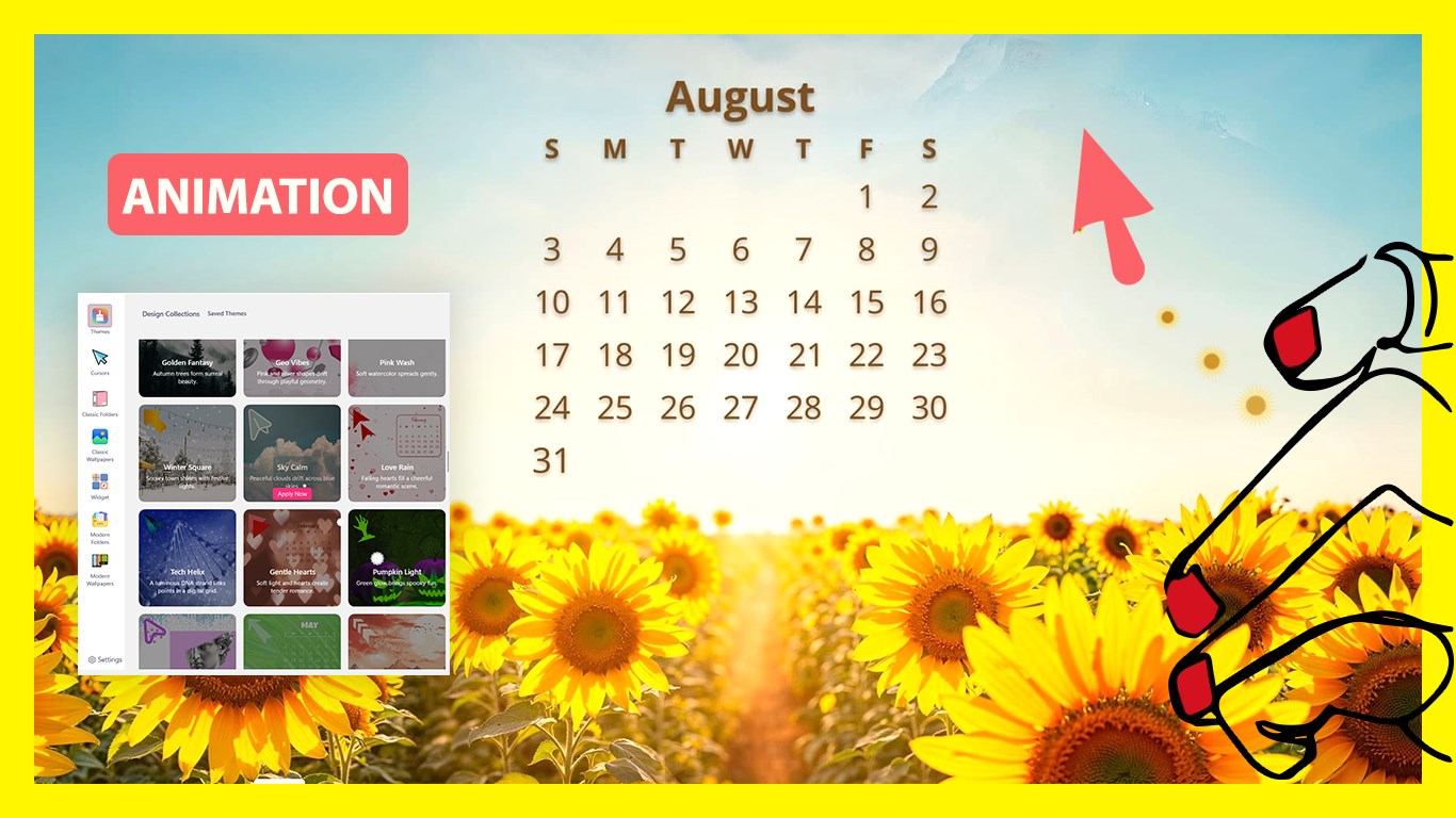 Themes, Icons & Widgets for Desktop screenshot