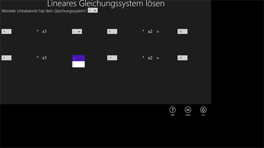 Lineare Gleichungen screenshot 3