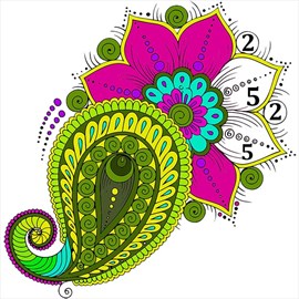 Heena Color by Number - Mandala Coloring Book