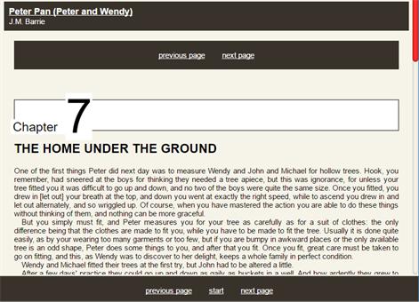 Peter Pan ebook Screenshots 2
