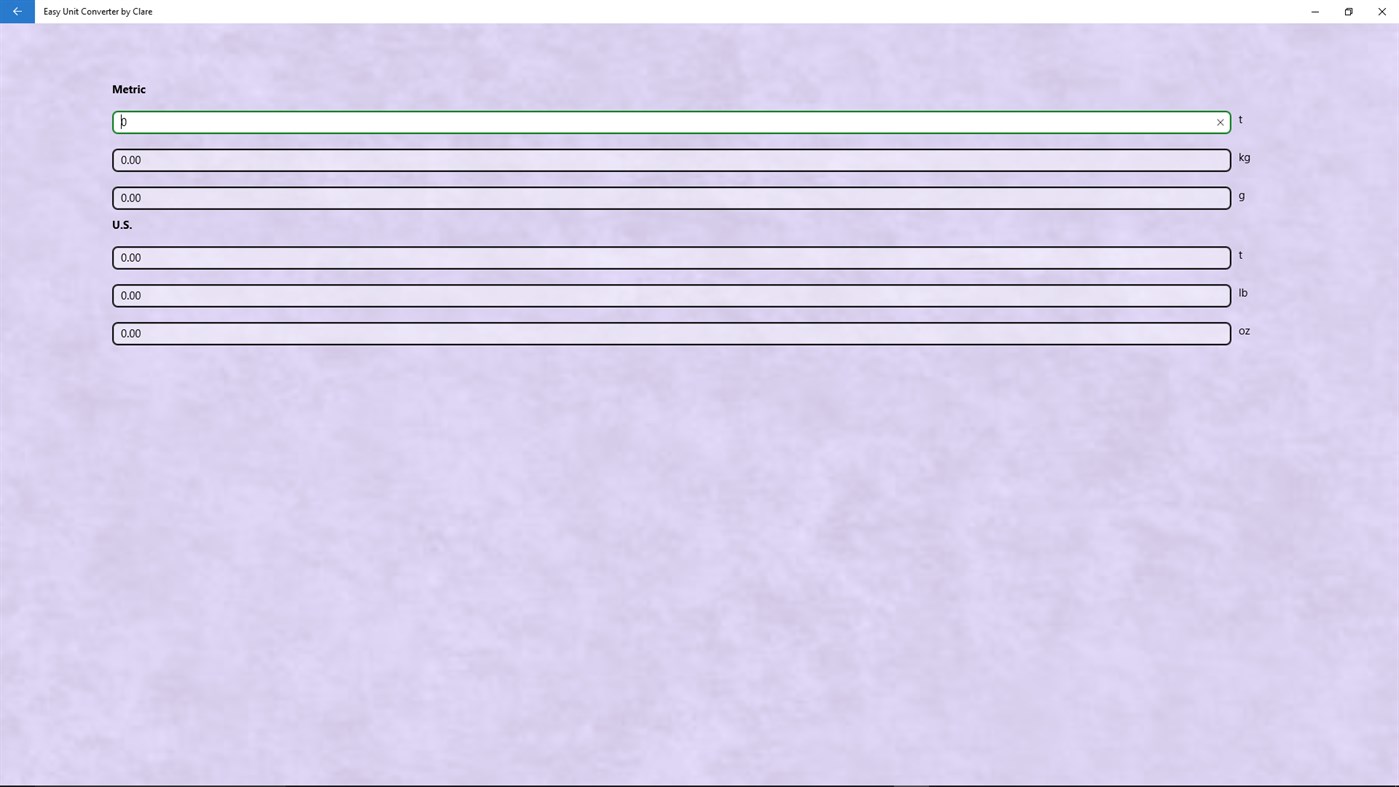 #4. Easy Unit Converter by Clare (Windows) 由: Clare Yan
