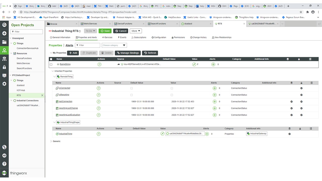 Snapshot 4 of ThingWorx for Azure