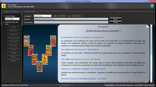 Tarot divinatoire de Marseille screenshot 3