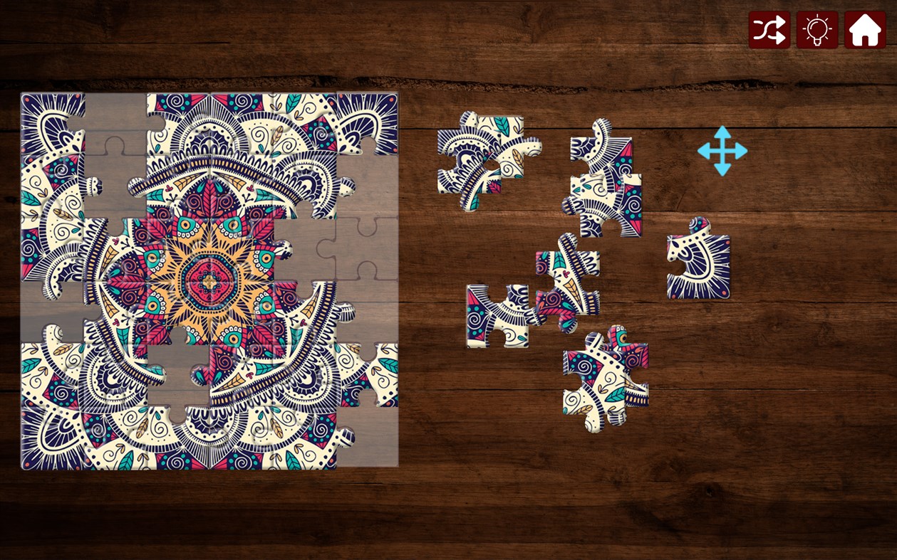 #2. MANDALA Jigsaw Puzzles - AntiStress & Relaxing Game (Xbox) By: NovaSoftwares