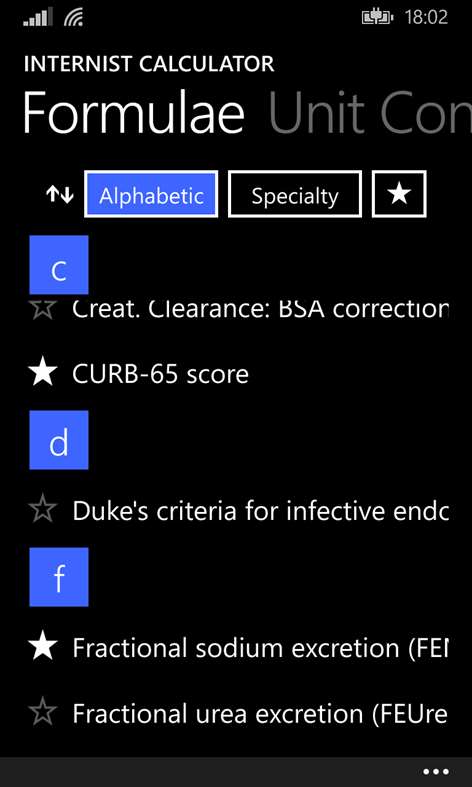 Internist Calculator Screenshots 1