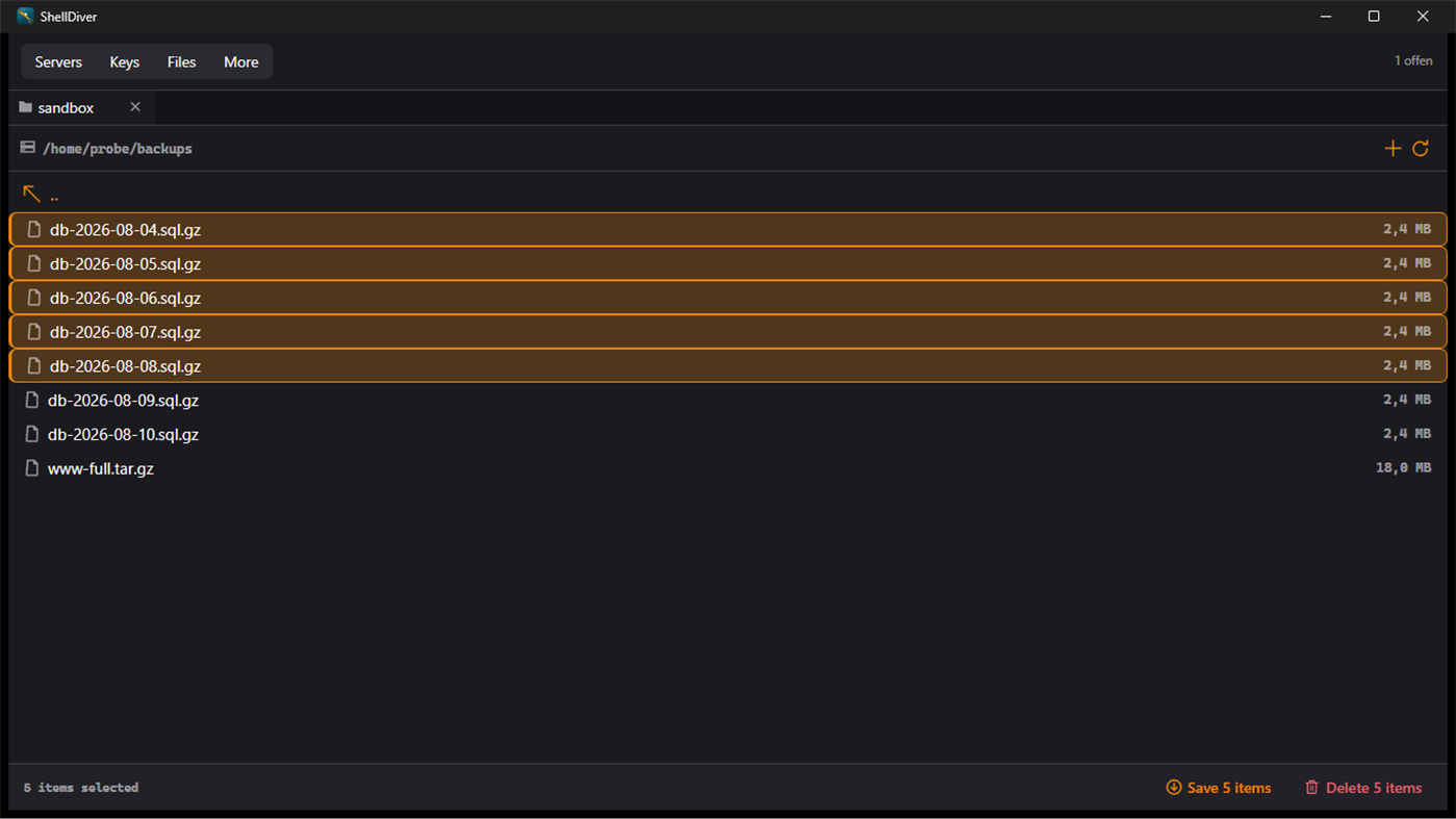 #3. ShellDiver: SSH Client (Windows) Tekijänä: Ostrong Studios
