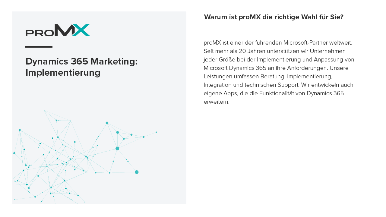 Snapshot 3 of Dynamics 365 Marketing: Implementierung