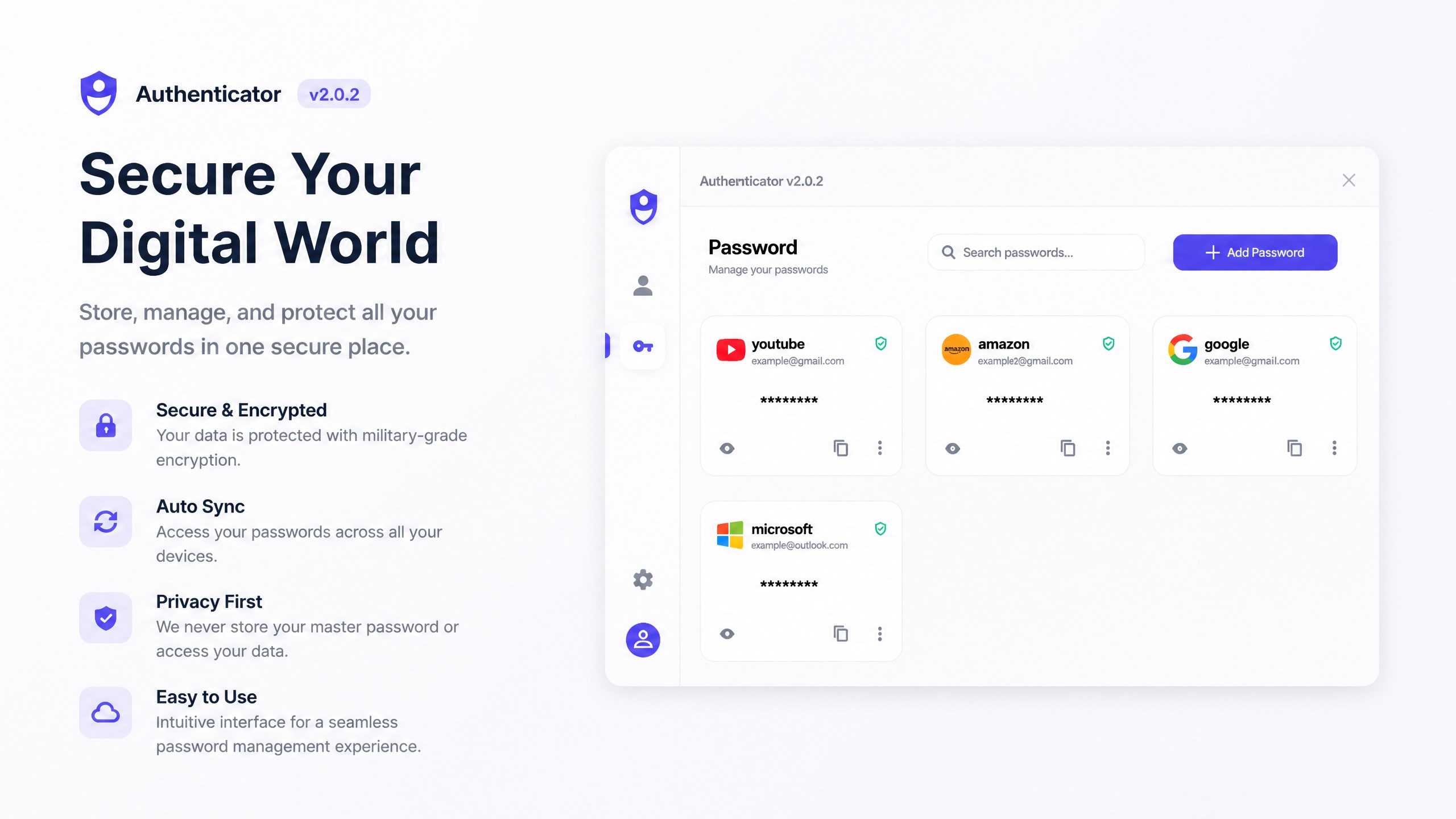 Authenticator & Password Manager screenshot