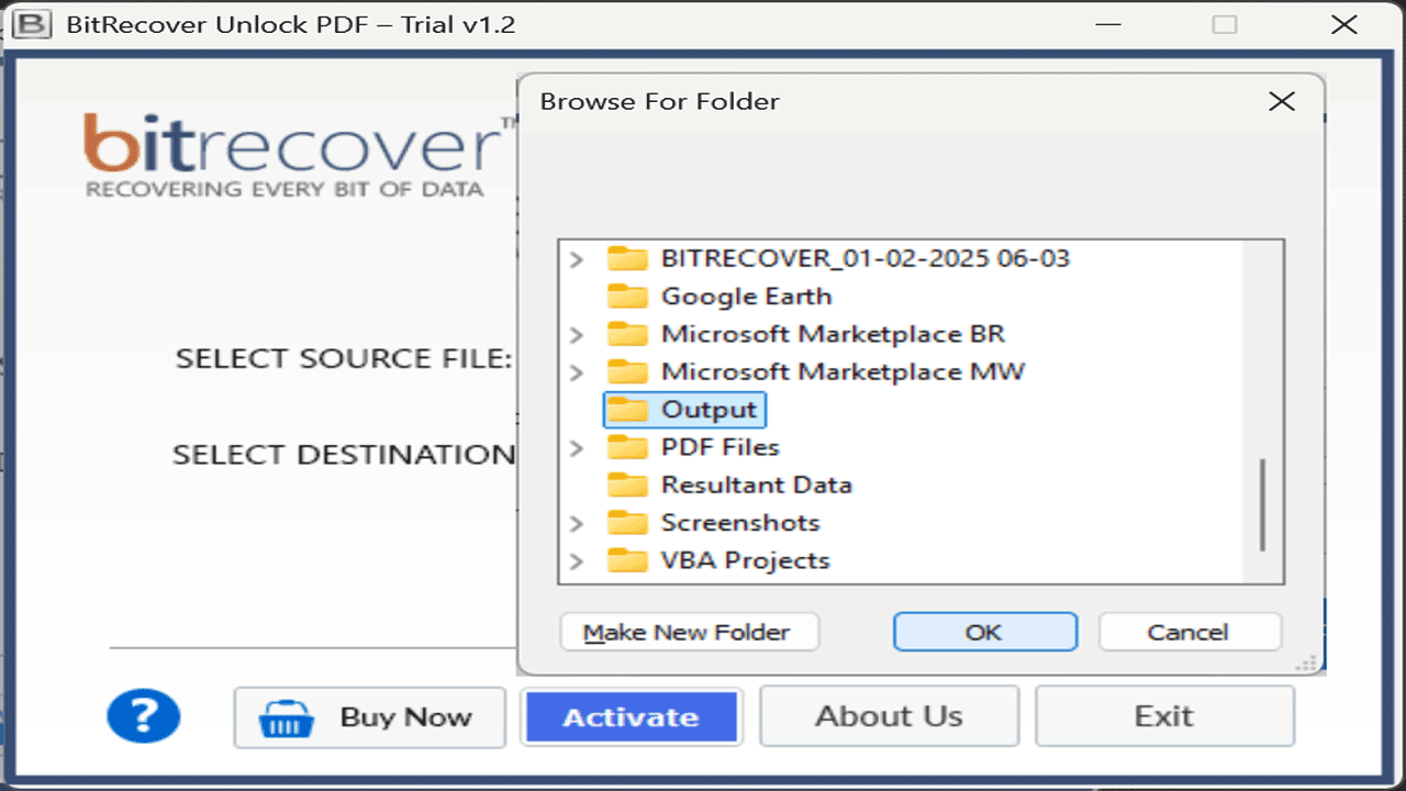Snapshot 4 of BitRecover PDF Password Remover