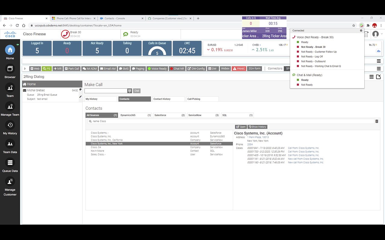 2Ring Extension for Cisco Finesse v5.3.0