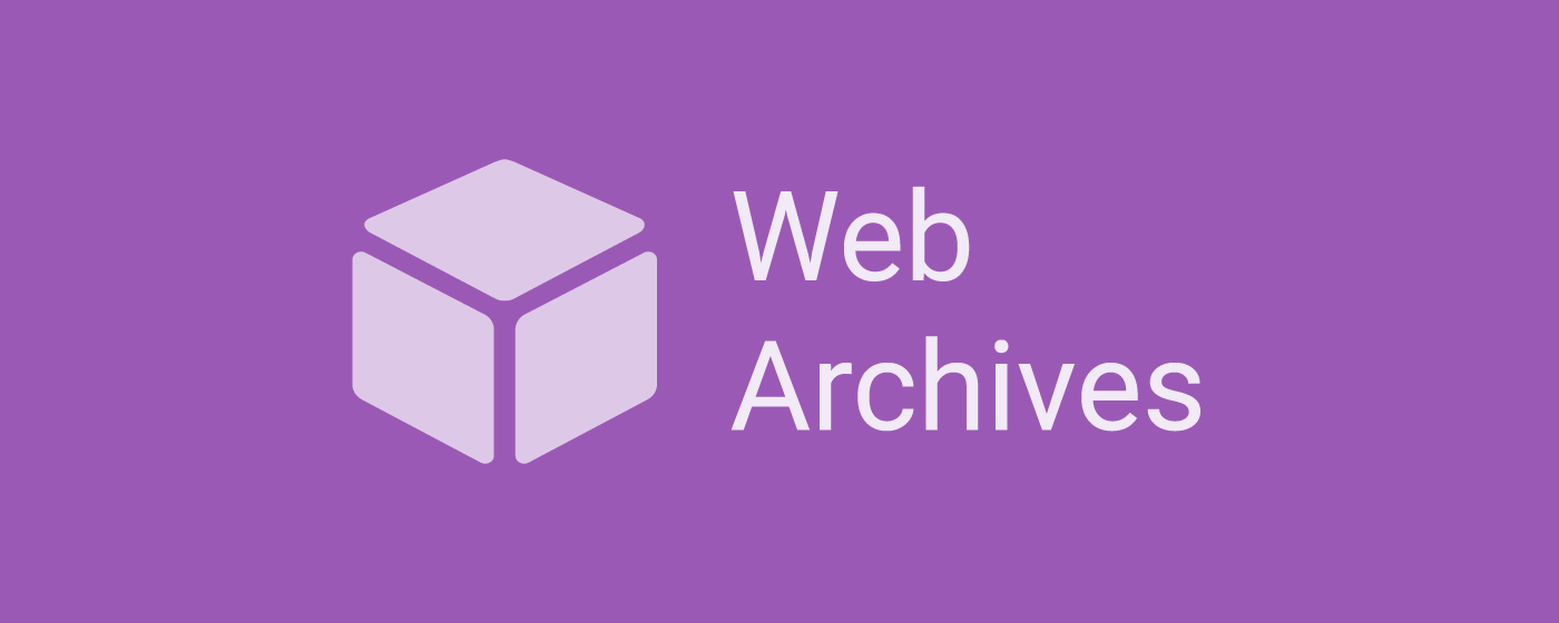 Web Archives marquee promo image