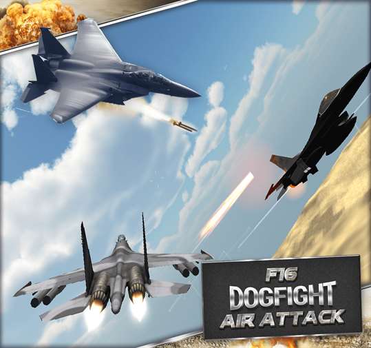 F18 F16 Dogfight Air Attack screenshot 1
