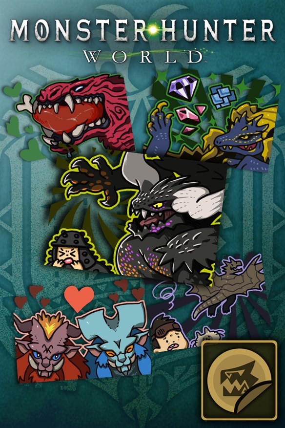 Sticker Set: Monsters of the New World Xbox Series X|S and Xbox One cover art