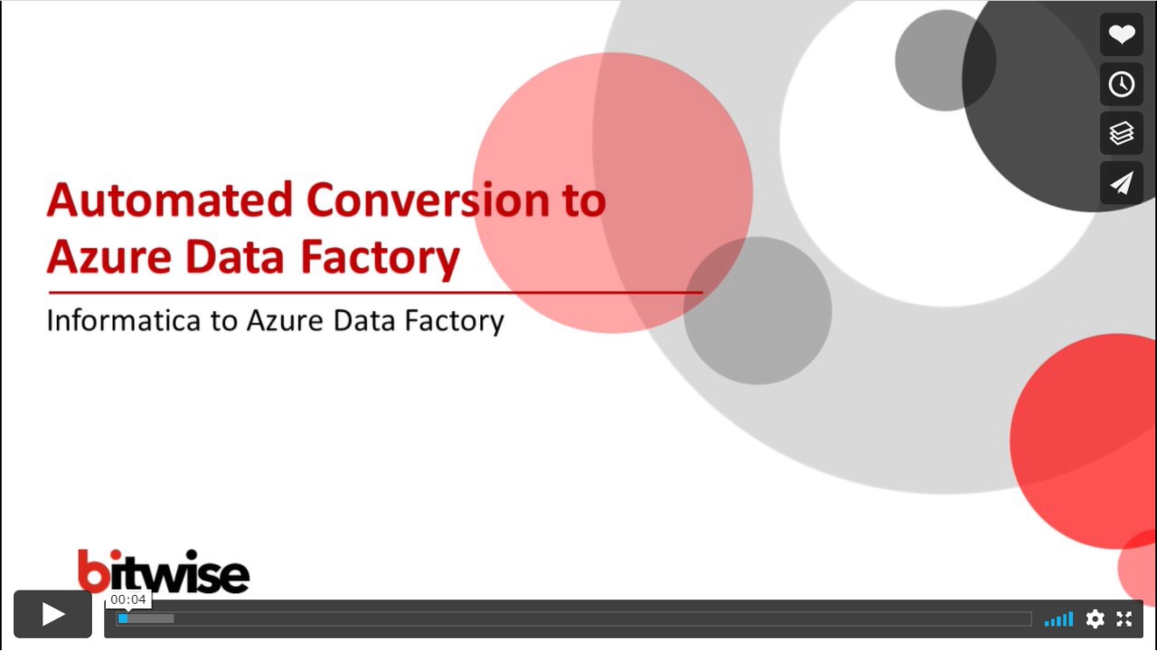 Snapshot 1 of Informatica ETL Migration to ADF: 6-Week POC