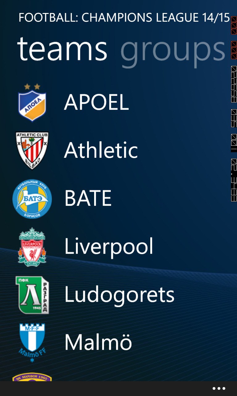 Captura 1 Football: Champions League Tracker windows