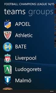 Football: Champions League Tracker screenshot 1
