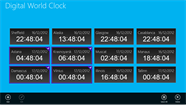 Digital World Clock For Windows 10