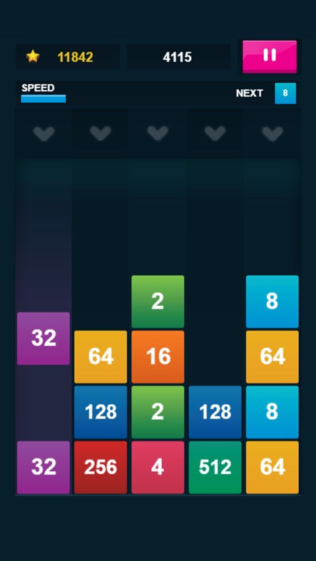 #5. 2048:X2 Merge Blocks (Windows) By: Inlogic-Software