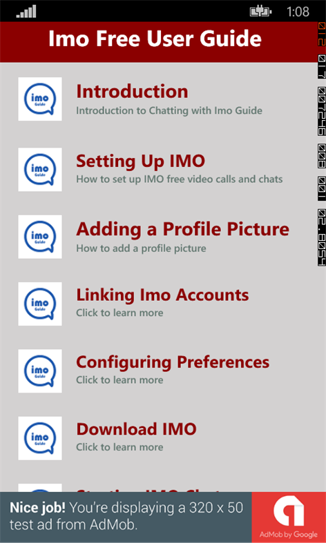 Imo 2018 Videos& Chats Guide Screenshots 1