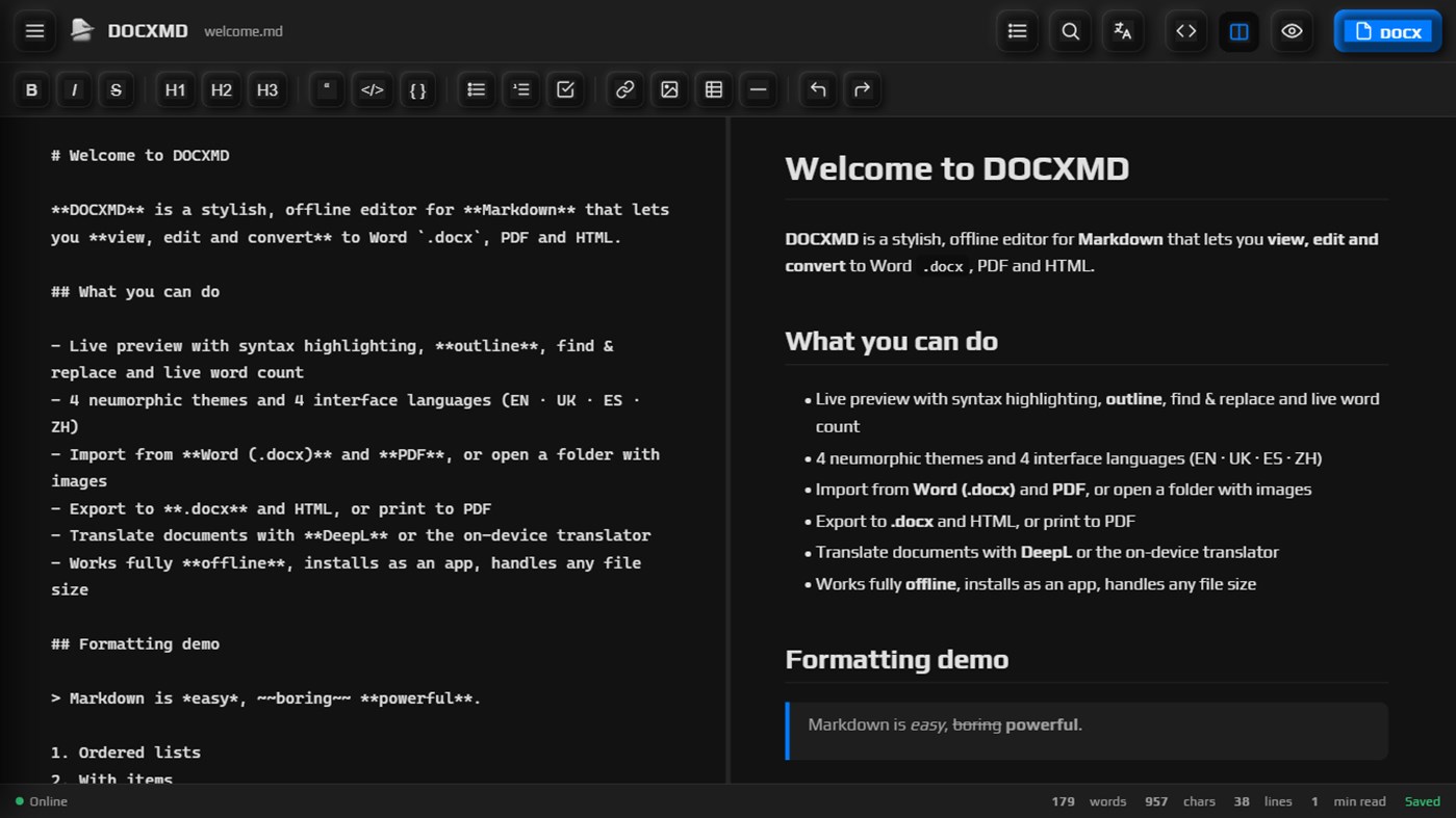 #1. DOCXMD (Windows) 게시자: SC KOLIBRI LLC