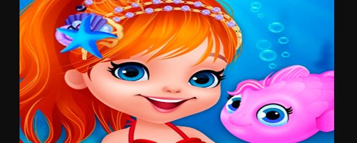 Cute Mermaid Dress Up Game marquee promo image