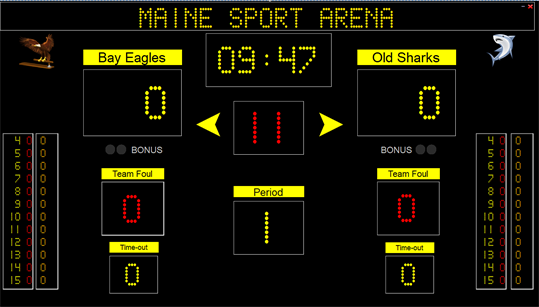 Eguasoft Basketball Scoreboard screenshot 2