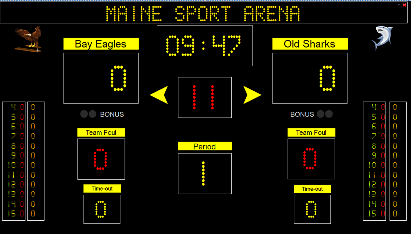 #2. Eguasoft Basketball Scoreboard (Windows) By: Eguasoft