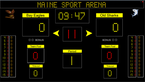 Eguasoft Basketball Scoreboard Screenshots 2
