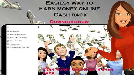 Make easy money - extra income cash back course using ebates screenshot 1