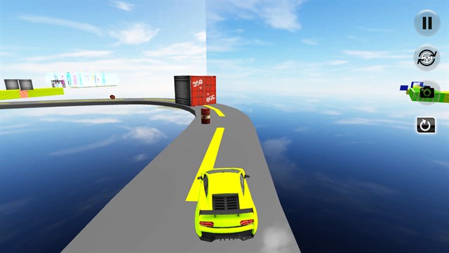 Extreme Impossible Race Car Stunt game screenshot 1