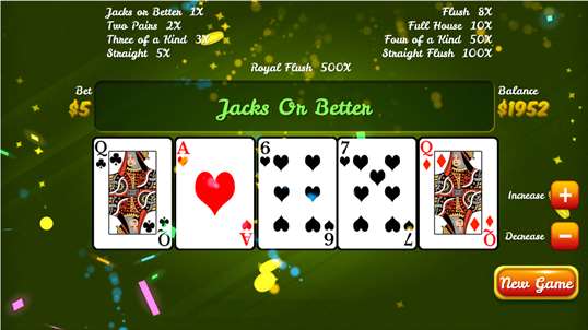 Vegas Video Poker screenshot 2
