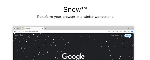 Snow for Microsoft Edge marquee promo image