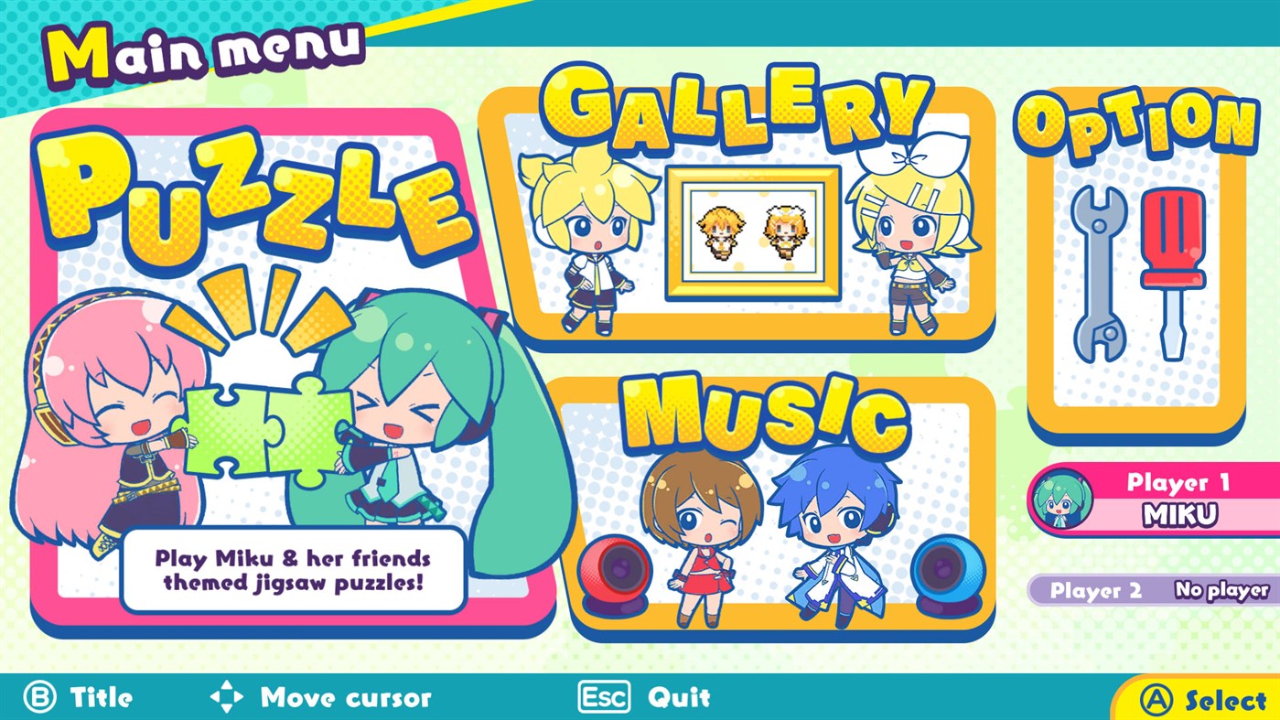#1. Hatsune Miku Jigsaw Puzzle (Windows) 게시자: Crypton Future Media