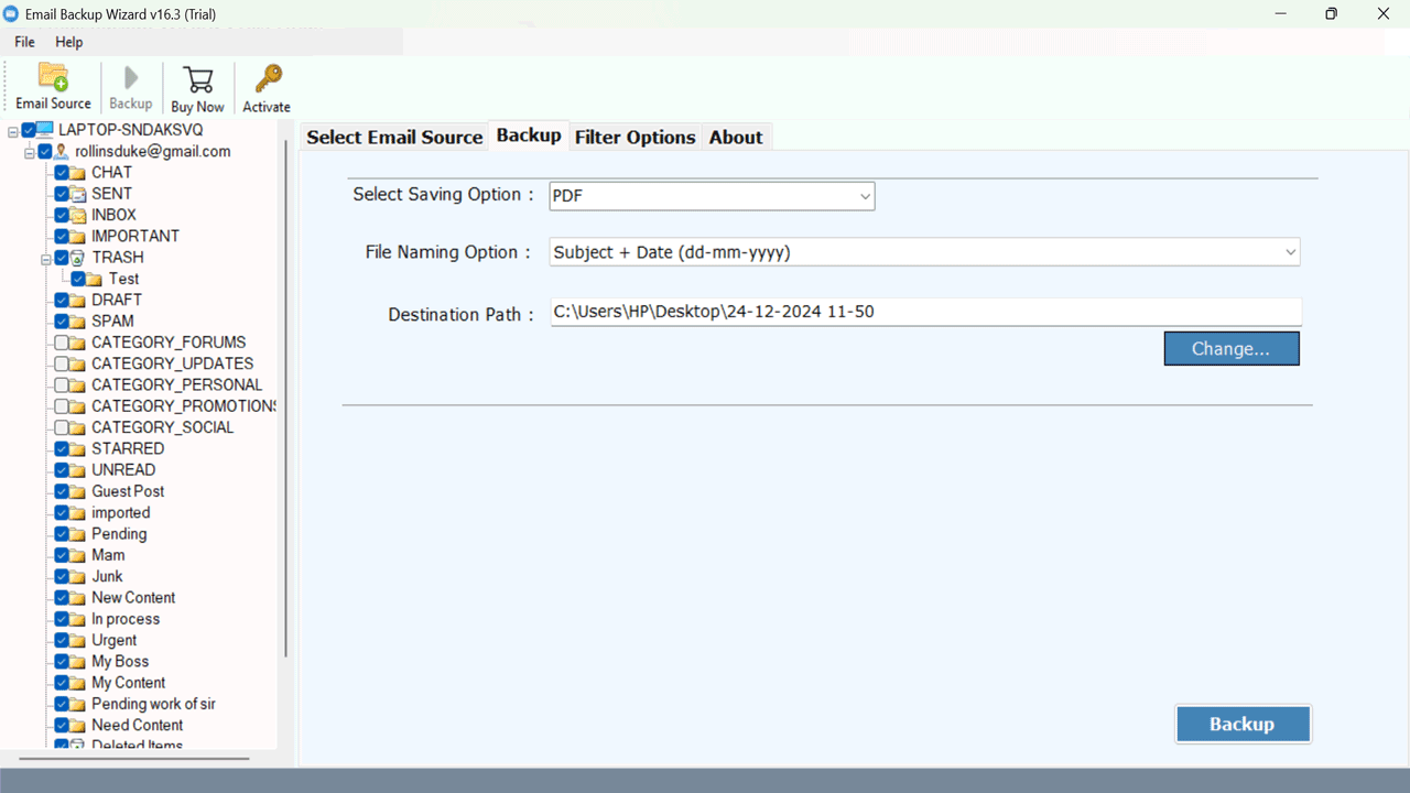 Snapshot 2 of RecoveryTools Email to HTML Converter