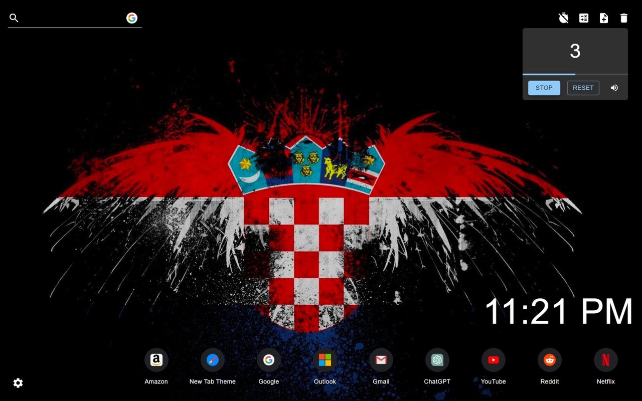 Croatia Flag Wallpaper New Tab
