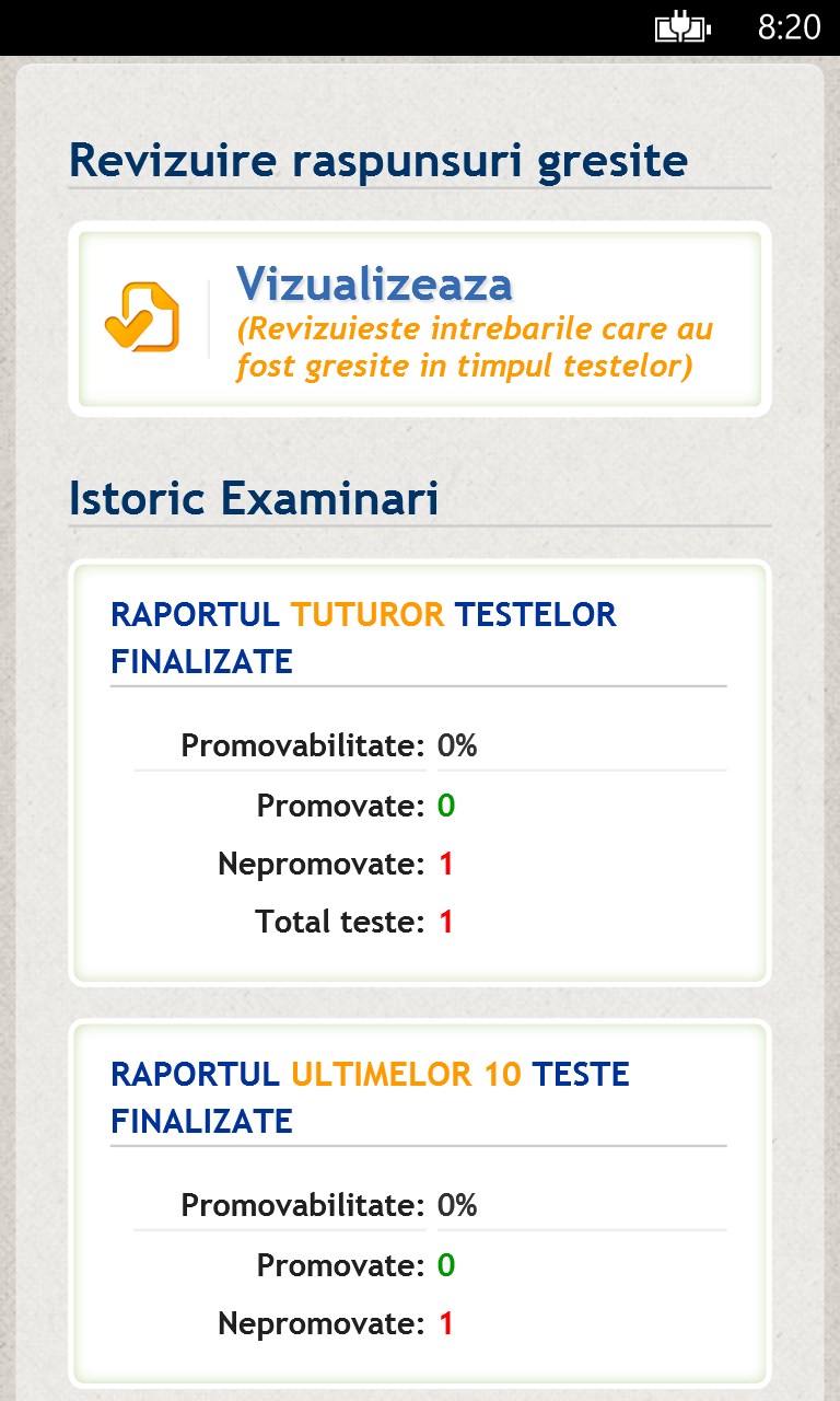 Chestionare auto Scoala Auto for Windows 10 Mobile