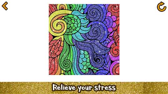 Glitter Color by Number - Adult Coloring Book screenshot 6