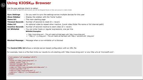 KIOSK SP Browser Screenshots 2