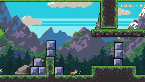 FoxWolf Saga 遊戲場景截圖，展示其中一個關卡環境