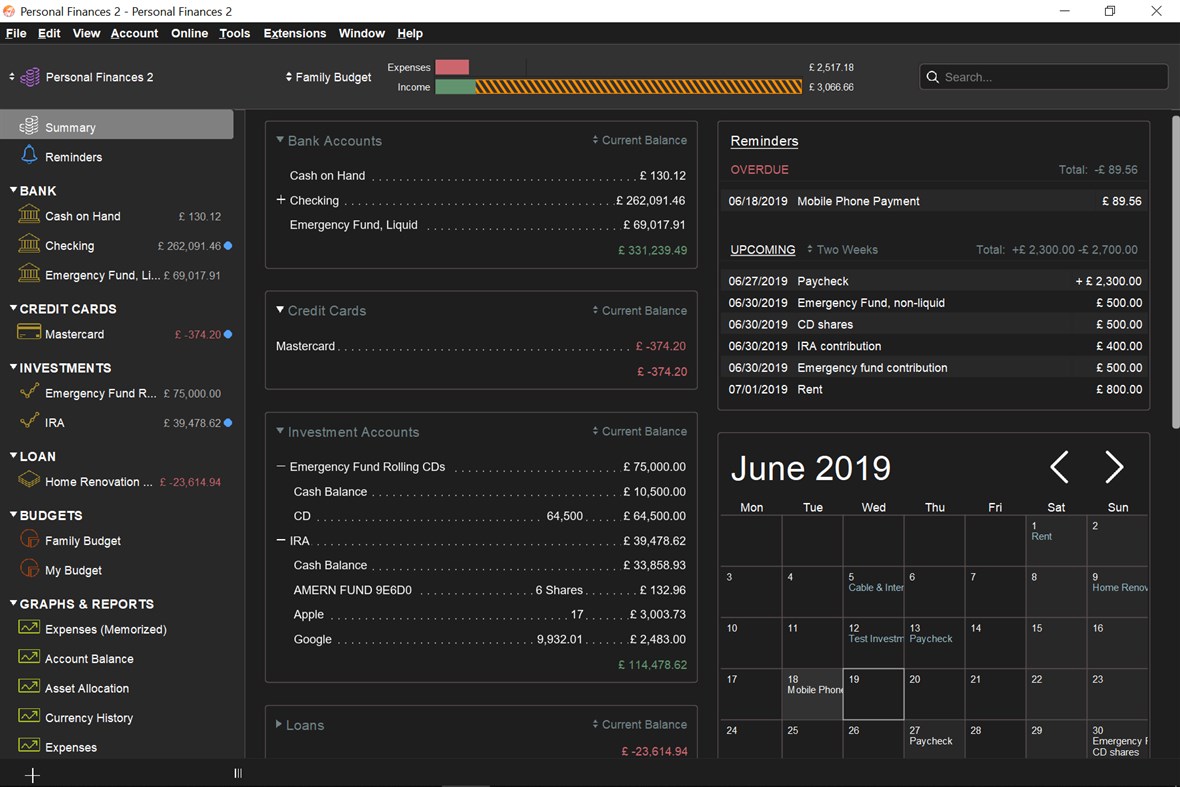 #1. Moneydance (Windows) Door: The Infinite Kind