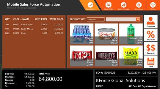 Mobile Sales Force Automation screenshot 1