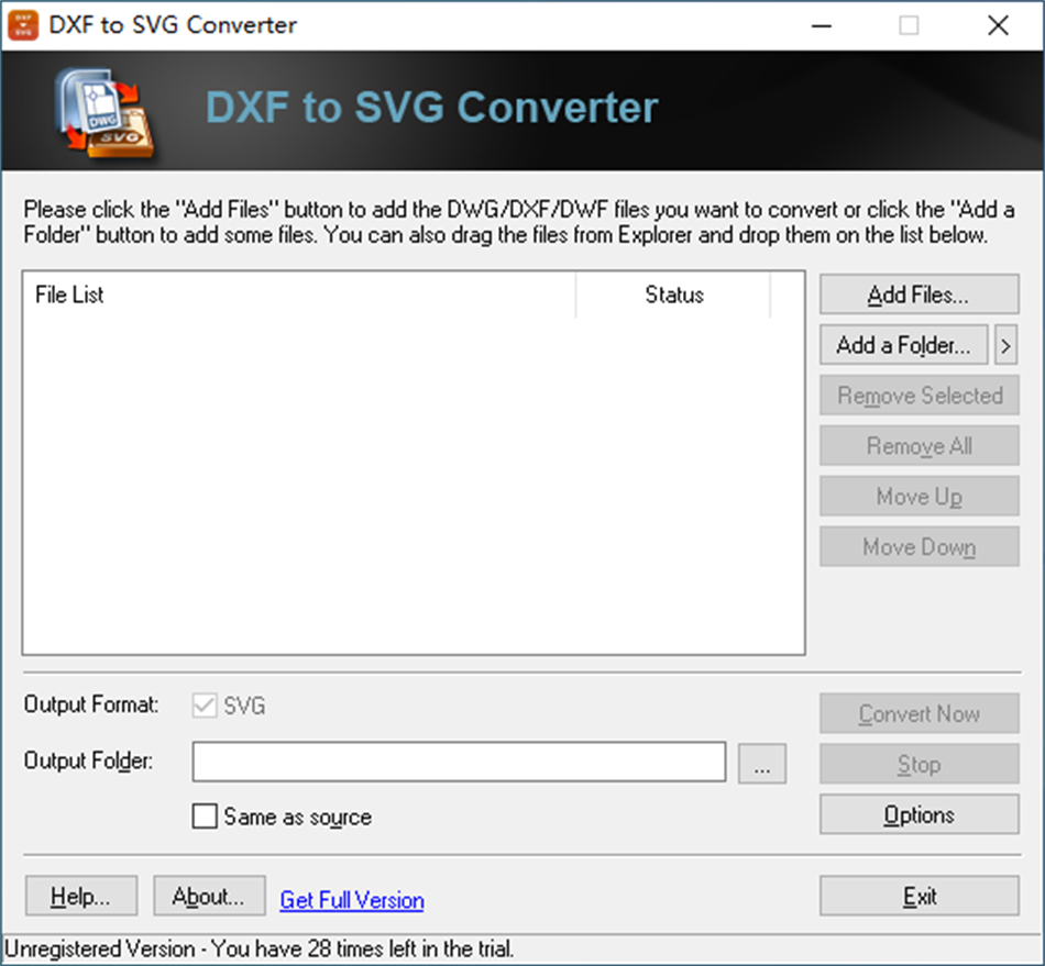 DXF to SVG Converter (Windows) Ved: AnyDWG Software