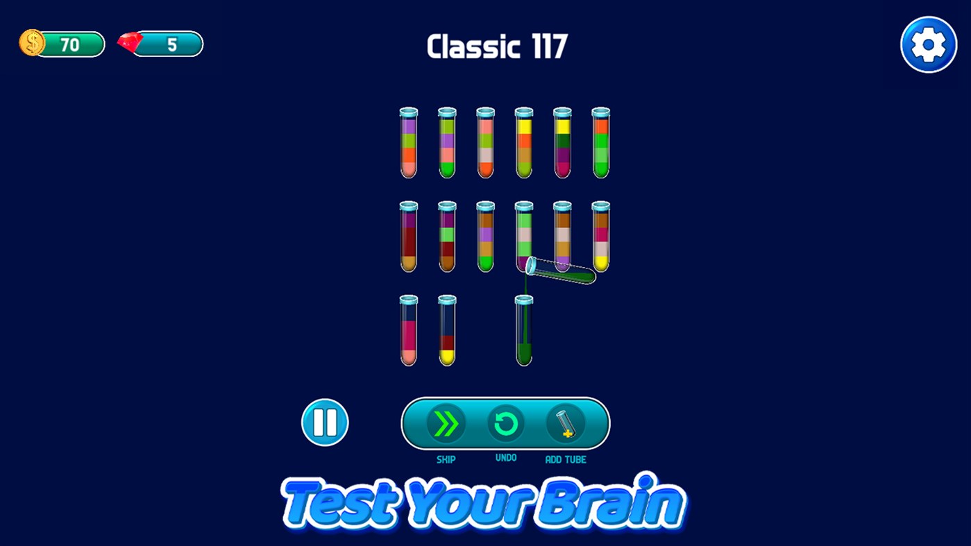 #3. Water Sort Puzzle Color Sorting (Windows) By: Margala Games