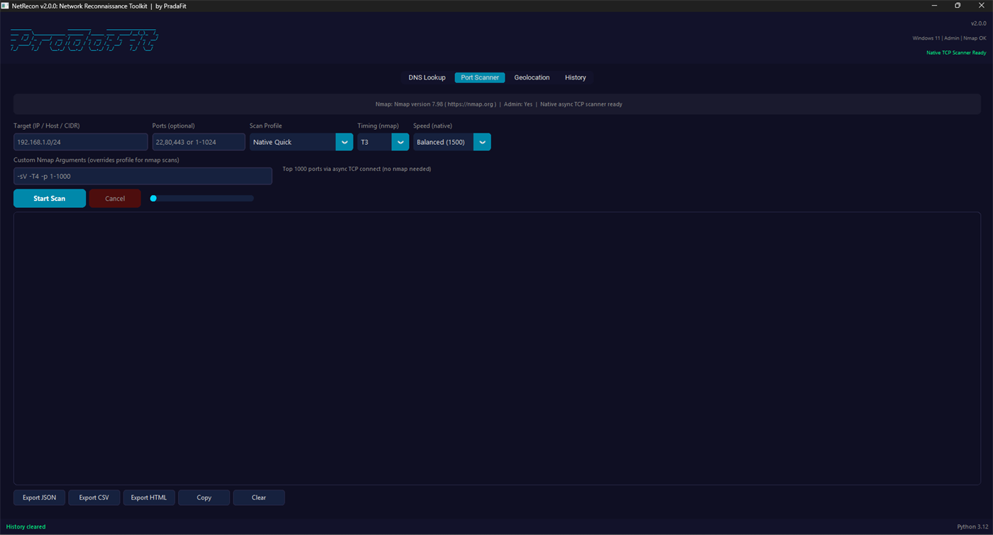 #4. NetRecon Network Toolkit (Windows) By: PradaFitDev