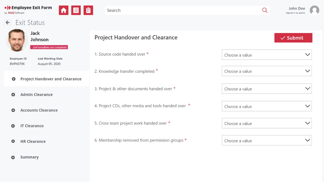 Snapshot 4 of Workflow Management Power App: 1-Week Implementation
