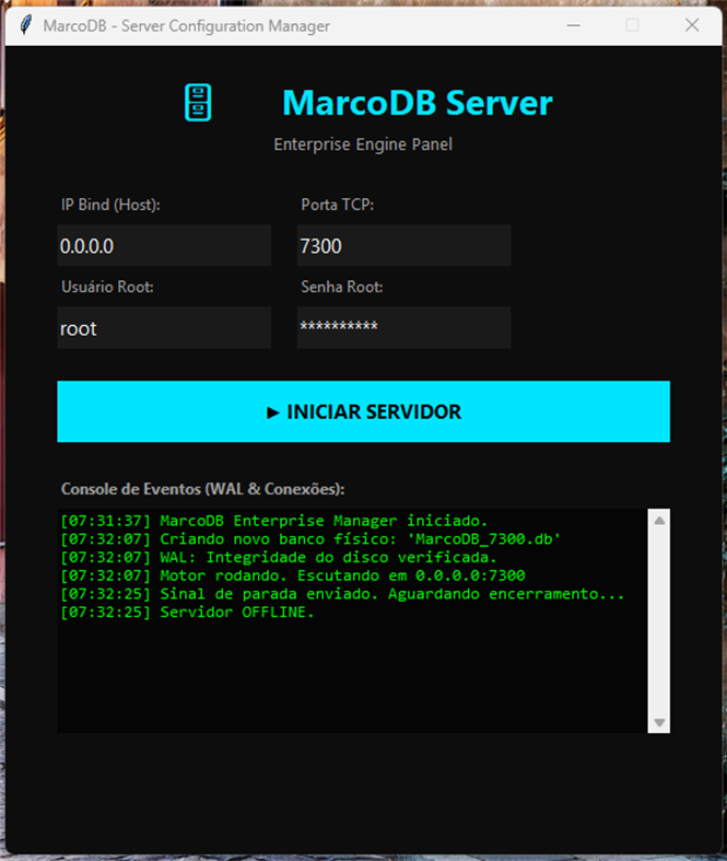 #3. MarcoDB Server (Windows) Ved: SoteroApps
