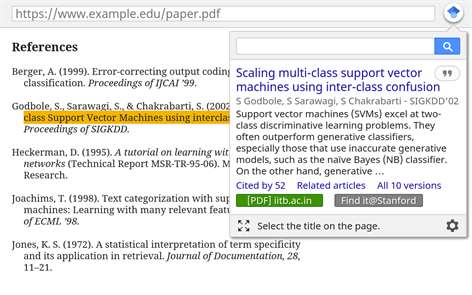 Google Scholar Button Screenshots 1